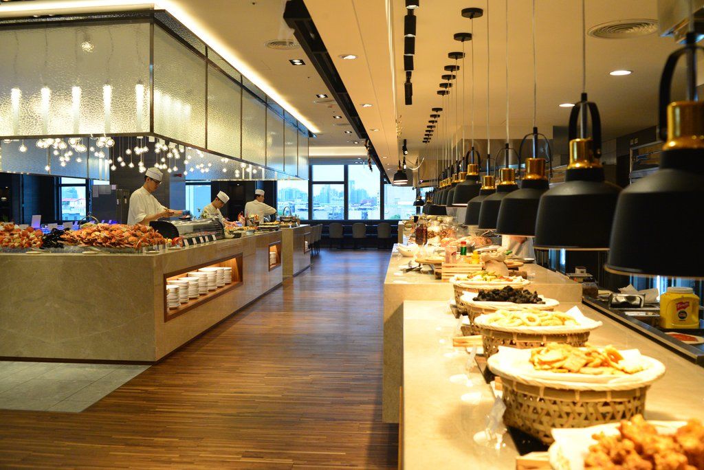 臺北 台北凯达大饭店酒店 外观 照片 The buffet at the lounge